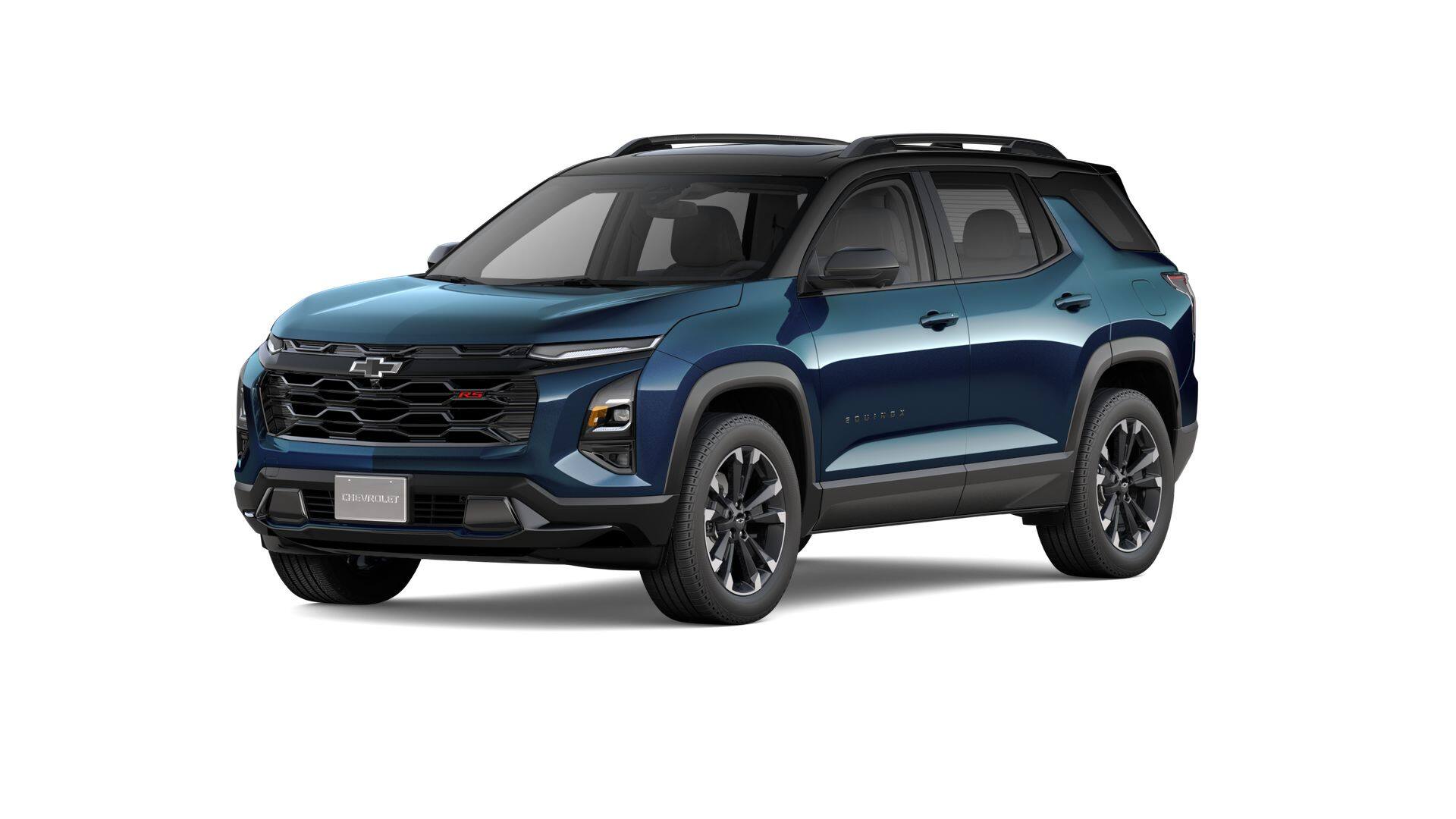 2026 Chevrolet Equinox RS in Lakeshore Blue Metallic — front three-quarter view